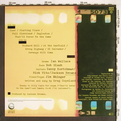 Copeland,Greg: Revenge Will Come, Geffen(GEF 85579), NL, 1982 - LP - Y9929 - 5,00 Euro