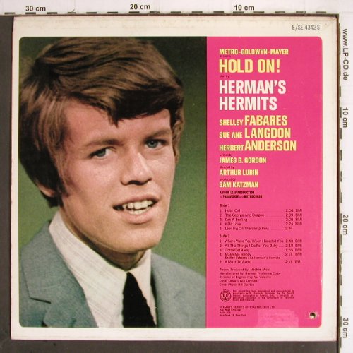 Herman's Hermits: Hold On ! - from Soundtrack, MGM(SE-4342ST), US, co,  - LP - Y9935 - 6,00 Euro