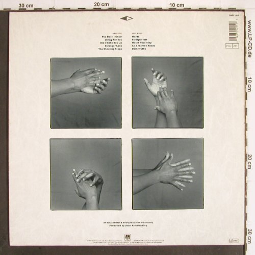 Armatrading,Joan: The Shouting Stage, AM (395211-1), D, 1988 Typ: LP Best.-Nr.: Y9987 Preis: 7,50 Euro