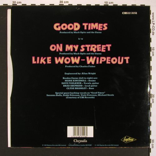 Hoodoo Gurus: Good Times+2, Chrysalis(CHS12 3151), UK, 87 - 12inch - A1758 - 1,00 Euro