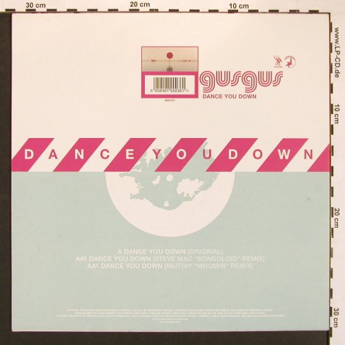 Gus Gus: Dance you Down *3, Underwater Records (H20 019), UK, 2002 Typ: 12" Best.-Nr.: A4150 Preis: 2,00 Euro