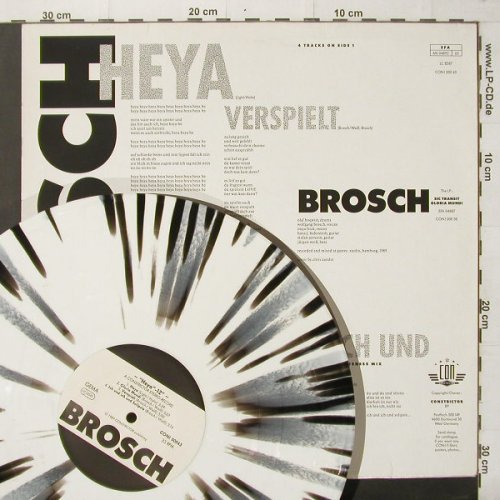Brosch: Heya+3,  one sides, bl/wh vinyl, Constricto(Con!00043), D,  - LP - C3611 - 5,00 Euro