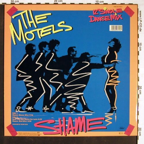 Motels: Shame *2 dance mix / Shame, Capitol(K060-20 0745 6), EEC, Facts, 1985 - 12inch - C8298 - 1,00 Euro