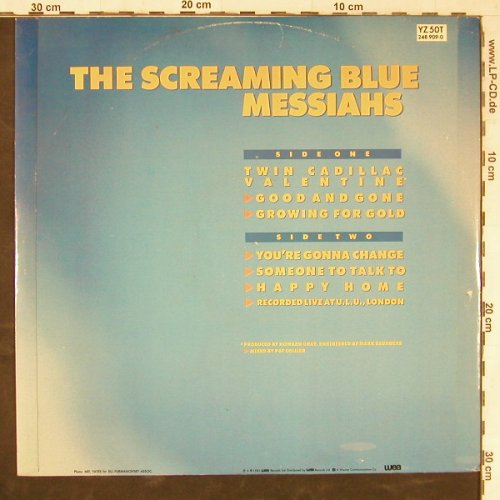 Screaming Blue Messias: Twin Cadillac Valentine+5, vg+/m-, WEA(YZ 50T), UK, 1985 - 12inch - E5113 - 1,50 Euro