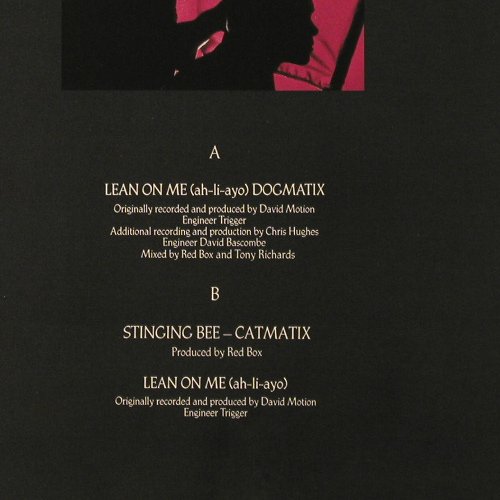 Red Box: Lean on me(dogmatix)+2, Sire(920 344-0), D, 1985 - 12inch - E6390 - 4,00 Euro