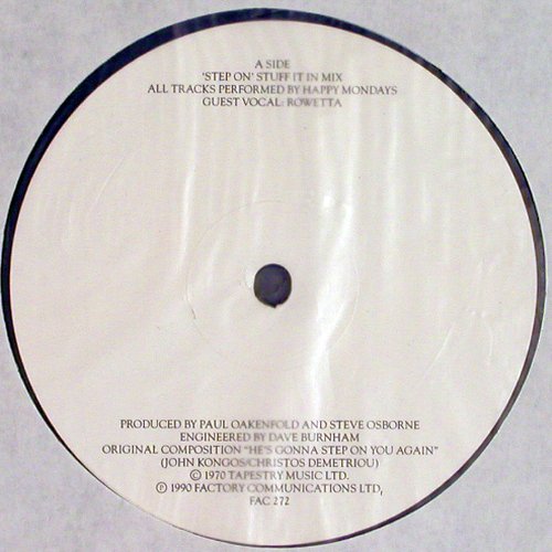 Happy Mondays: Step On *2, m-/vg+, Factory (FAC 272), UK, 1990 Typ: 12" Best.-Nr.: V1862 Preis: 5,00 Euro