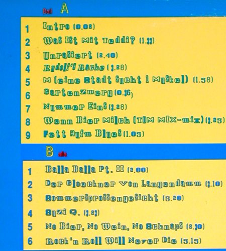 Kings Of Balla Balla: Rudolf's Rache, SMR (049), D, 1988 Typ: LP Best.-Nr.: V2402 Preis: 9,00 Euro