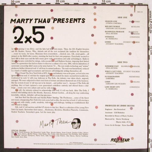 V.A.Marty Thau Presents 2 x 5: Fleshtones... Comateens, Red Star (RED 100), US, co, 1980 Typ: LP Best.-Nr.: V2993 Preis: 6,00 Euro