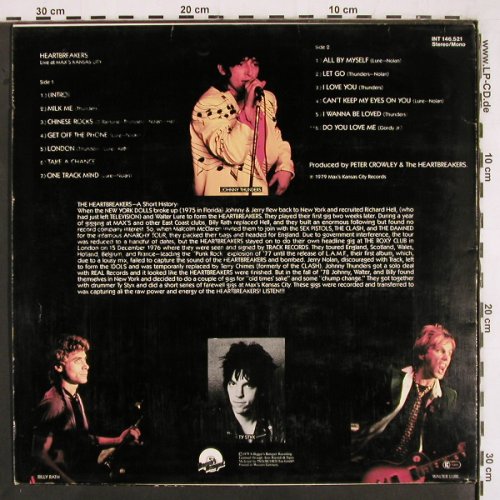 Heartbreakers: Live At Max's Kansas City, m-/vg+, BBQ (INT 146.521), D, 1979 Typ: LP Best.-Nr.: V3124 Preis: 20,00 Euro