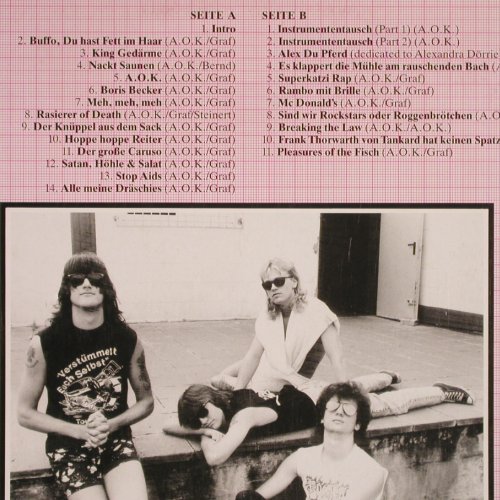 A.O.K.: Anal oder Kot, m-/vg+, Bellaphon (ME 516), D, 1989 Typ: LP Best.-Nr.: V563 Preis: 25,00 Euro