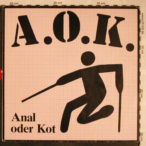 A.O.K.: Anal oder Kot, m-/vg+, Bellaphon(ME 516), D, 1989 - LP - X1510 - 20,00 Euro