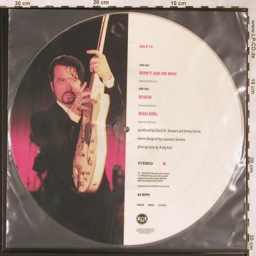 Eurythmics: Don't Ask Me Why+2 Picture, BMG(DA P 19), UK, 1989 - P12" - X1621 - 9,00 Euro