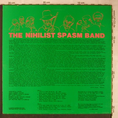 Nihilist Spasm Band: ¬x~x=x, United Dairies(UD 016), UK, 1985 - 12"*2 - X5745 - 25,00 Euro