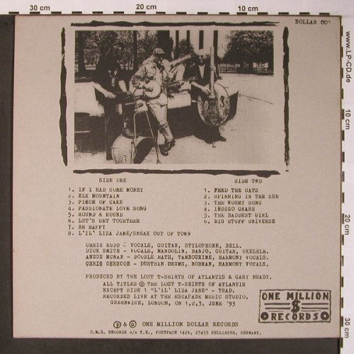 The Lost T-Shirts Of Atlantis: Same, One Million Dollar Rec.(Dollar 001), Rellingen, 1993 - LP - X5932 - 9,00 Euro