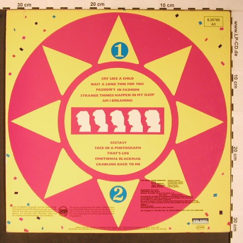 Thoughts: Passion's In Fashion, m /vg+, Teldec(6.25795 AO), D, 1984 - LP - X5970 - 4,00 Euro