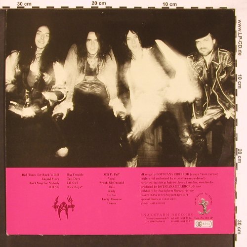 Botsuana Errrror: Bad Times For R'n'R, Snakefarm Records(001 LP), D, 1989 - LP - X9227 - 6,00 Euro