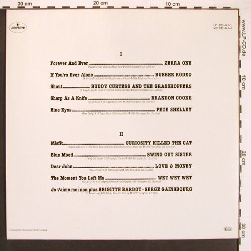 V.A.The Select: Misfits,Rubber Rodeo,Gainsbourg, Mercury, Promo(), D, Facts, 1987 - LP - X9269 - 6,00 Euro