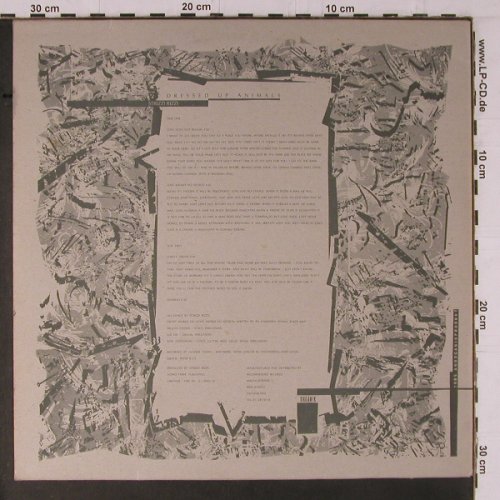 Strizzi Rizzi: Dressed Up Animals +3, Organic(ORG85 2 MAN 03), CH, 1985 - 12inch - Y1476 - 7,50 Euro