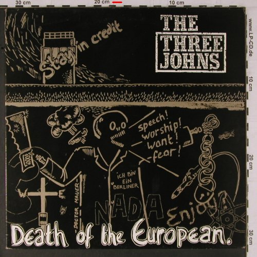 Three Johns: Death of the European +3, m-/vg+, Abstract (12 ABS 034), F, 1985 Typ: 12" Best.-Nr.: Y1486 Preis: 5,00 Euro