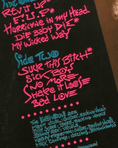 Birdhouse: Burnin'Up, Glitterhouse (GR0023 04459-08), D, 1987 Typ: LP Best.-Nr.: Y173 Preis: 12,50 Euro