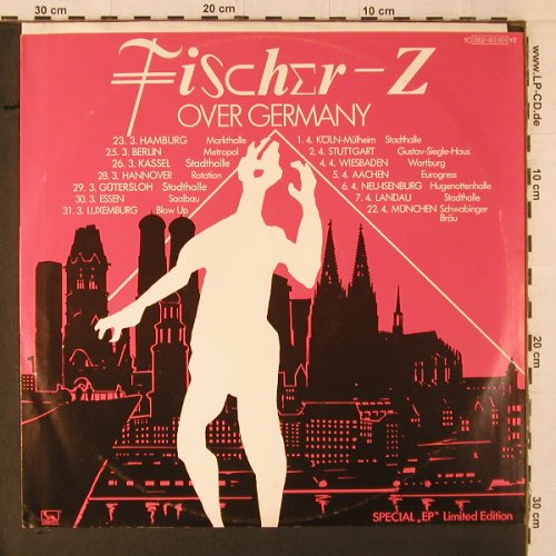 Fischer-Z: Over Germany, 4 Tr. sp.EP.LimEd., Liberty (062-83 101), D, 1979 Typ: 12" Best.-Nr.: Y1837 Preis: 5,00 Euro