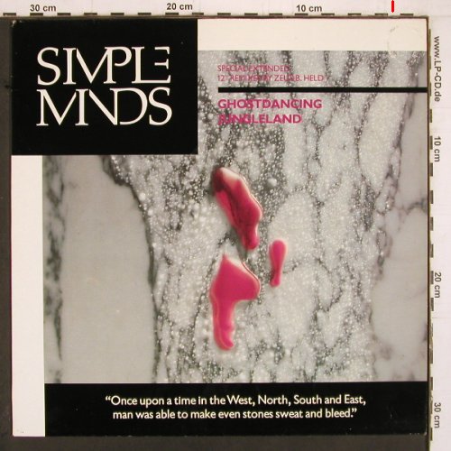 Simple Minds: Ghostdancing*2 / Jungleland *2, Virgin(009076), F, m / vg+, 1986 - 12inch - Y2134 - 5,00 Euro