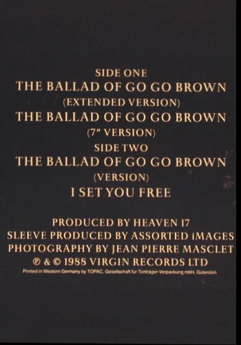 Heaven 17: The Ballad Of Go Go Brown*3+1, Virgin(611 681-213), D, 1988 - 12inch - Y2509 - 3,00 Euro