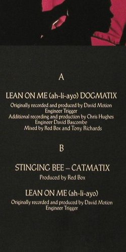 Red Box: Lean on me*2,ah-li-ayo,(dogmatix)+1, Sire(920 344-0), D, 1985 - 12inch - Y2996 - 3,00 Euro
