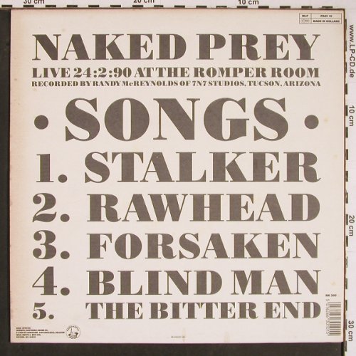 Naked Prey: Live In Tuscon, 5 Tr. EP, Fundamental(Pray 10), NL, 1990 - LP - Y331 - 7,50 Euro