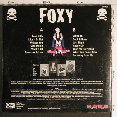 Foxy: Por Vida, Ox-Fanzine (OX VP 21), D, 2001 Typ: LP Best.-Nr.: Y4254 Preis: 9,00 Euro