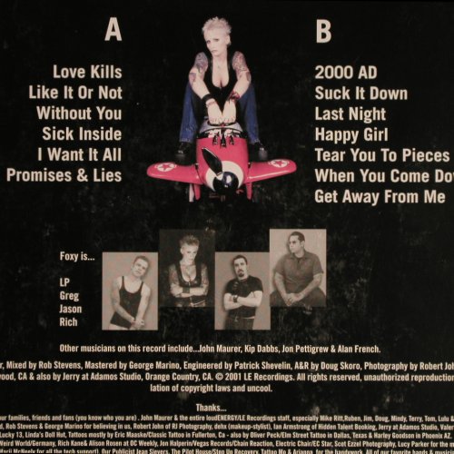 Foxy: Por Vida, Ox-Fanzine (OX VP 21), D, 2001 Typ: LP Best.-Nr.: Y4254 Preis: 9,00 Euro