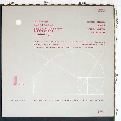 Twice A Man: Slow Swirl, Yellow LTD./EFA(02207), D, 1986 - LP - Y5336 - 9,00 Euro