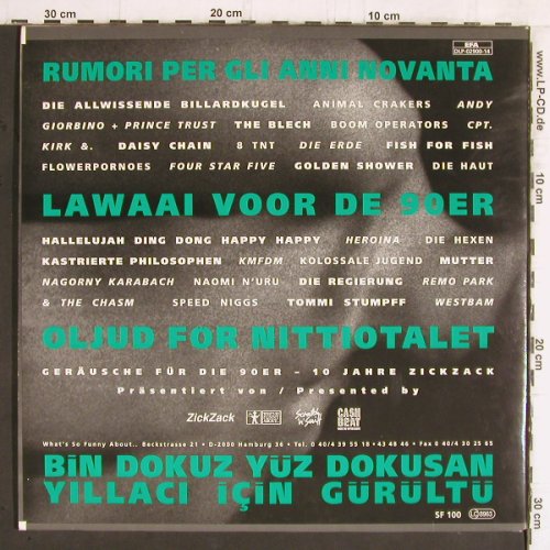 V.A.Geräusche für die 90er: Cpt.Kirk... Four Star Five, Foc, What'sSoF.(WSFA SF 100), D, 28Tr., 1990 - 2LP - Y5624 - 9,00 Euro
