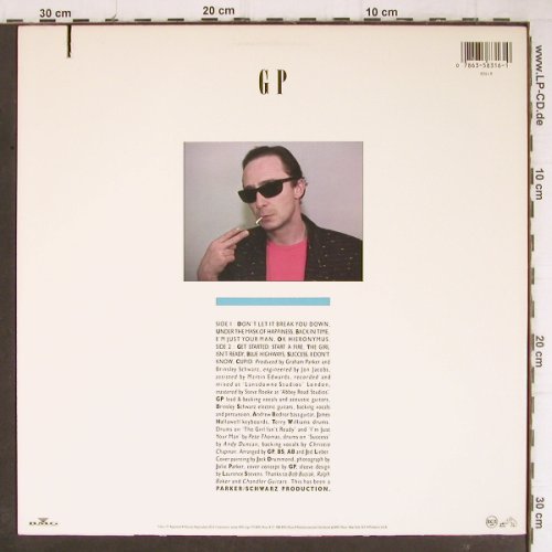 Parker,Graham: The Mona Lisa's Sister, RCA Victor(8316-I-R), US, co, 1988 - LP - Y8655 - 6,00 Euro