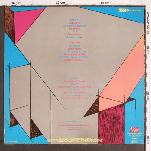 999: Concrete, vg+/vg+, Albion (203 681-320), D, 1981 Typ: LP Best.-Nr.: Y9819 Preis: 12,50 Euro