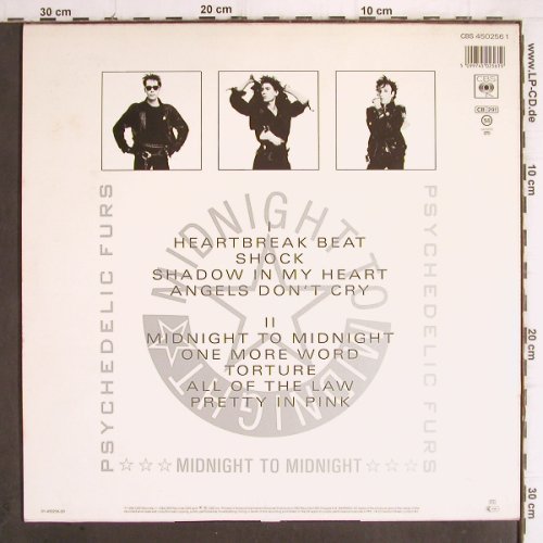 Psychedelic Furs: Midnight To Midnight, CBS(450 2561), NL, 1986 - LP - Y9988 - 7,50 Euro