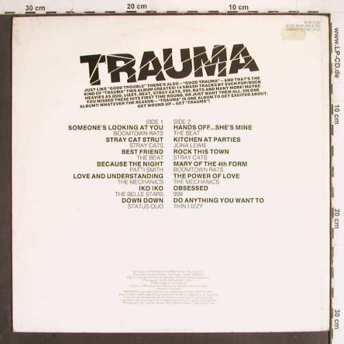 V.A.Trauma: Belle Stars, Stray Cats, 999.., Pickwick(SHM 2122), UK, 1982 - LP - Y9995 - 5,00 Euro