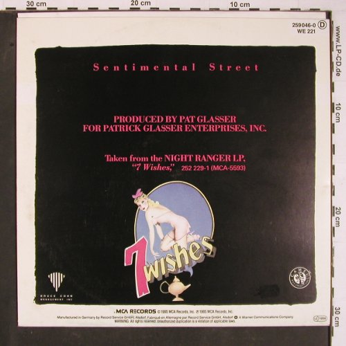 Night Ranger: Sentimental Street*2, MCA(259 046-0), D, 1985 - 12inch - C8428 - 2,50 Euro