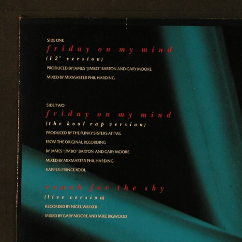 Moore,Gary: Friday On My Mind*2+1, 10(609 080-213), D, 1987 - 12inch - F4494 - 4,00 Euro