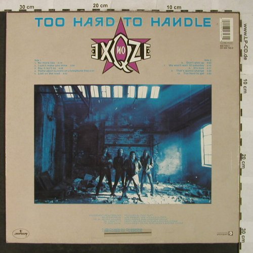 No Exqze: Too Hard To Handle, Mercury(834 743-1), NL, stoc, 1988 - LP - H5339 - 6,00 Euro