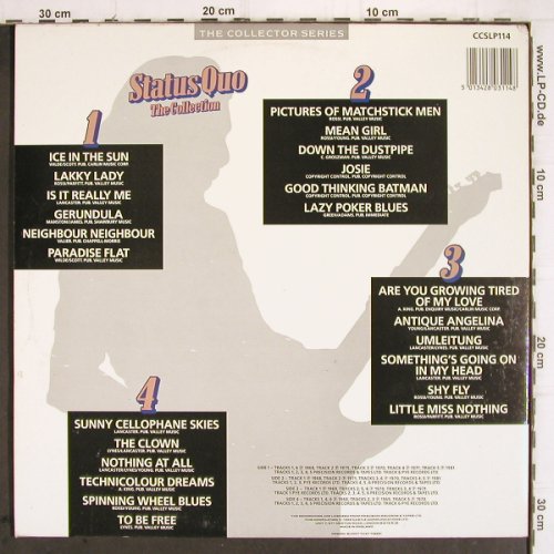 Status Quo: The Collection, Foc, Castle (CCSLP114), UK, 1985 Typ: 2LP Best.-Nr.: V267 Preis: 9,00 Euro