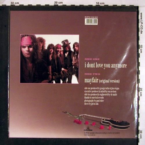 Quireboys: I Don't Love You Anymore+1 (7"), Parlophone (RPD 6248), UK, 1990 Typ: Shape Best.-Nr.: V3718 Preis: 4,00 Euro