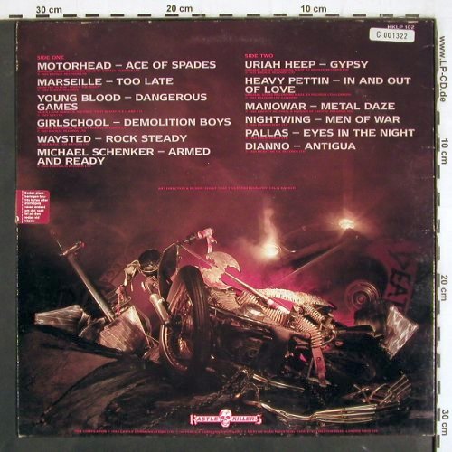 V.A.Metal Killers 2: Motörhead, Girlschool.. Dianno, Castle (KKLP 102), UK, stoc, 1984 Typ: LP Best.-Nr.: V3759 Preis: 5,00 Euro