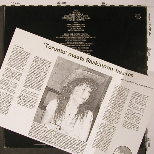 Toronto: Head On, +Facts, AM (SGR 1005), CDN, CO, 1980 Typ: LP Best.-Nr.: X6366 Preis: 12,50 Euro