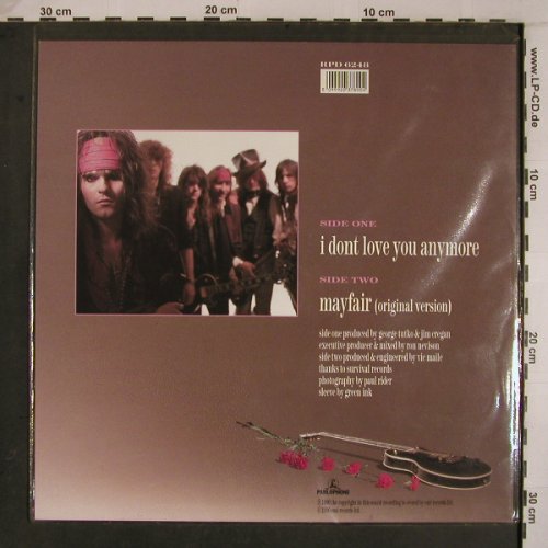 Quireboys: I Don't Love You Anymore+1(7"), Parlophone (RPD 6248), UK, 1990 Typ: Shape Best.-Nr.: X6888 Preis: 6,00 Euro