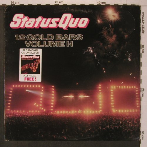 Status Quo: 12 Golden Bars Vol.2, Foc, m/vg+, Vertigo (QUOTV 2), NL, 1984 Typ: LP Best.-Nr.: X7545 Preis: 9,00 Euro