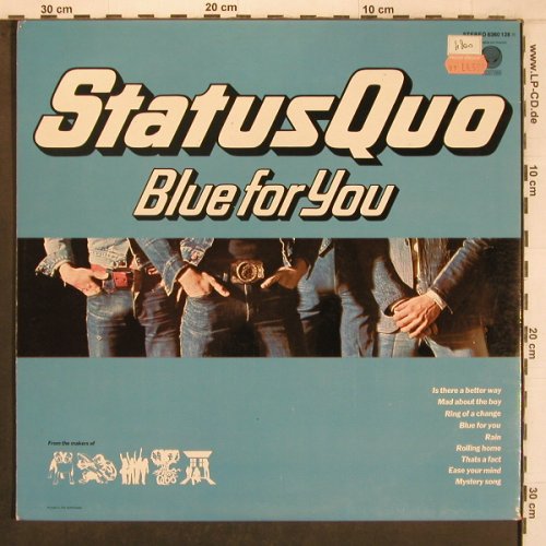 Status Quo: Blue For You, Foc, ONLY Cover, Vertigo (6360128), NL, stoc, 1976 Typ: Cover Best.-Nr.: X8158 Preis: 4,00 Euro