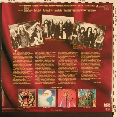 Tygers Of Pan Tang: The Best Of, MCA (205 898-320), D, 1983 Typ: LP Best.-Nr.: X8571 Preis: 6,00 Euro