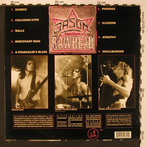 Jason Rawhead: Collision Hype, KK Rec. (061), D, 1991 Typ: LP Best.-Nr.: X8826 Preis: 7,50 Euro