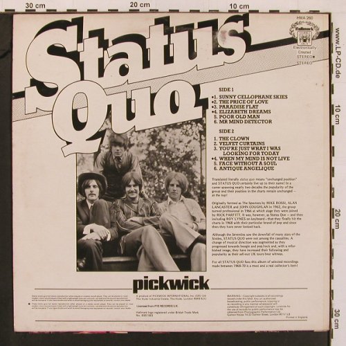 Status Quo: Same, m-/vg+, Hallmark (HMA 260), UK Typ: LP Best.-Nr.: X9986 Preis: 7,50 Euro